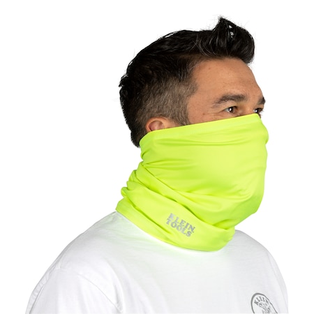 Neck And Face Cooling Band, High-Visibility Yellow